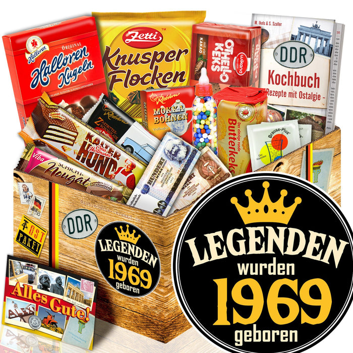 Legenden wurden 1969 geboren - Süßigkeiten Set DDR L - Ossiladen I Ostprodukte Versand