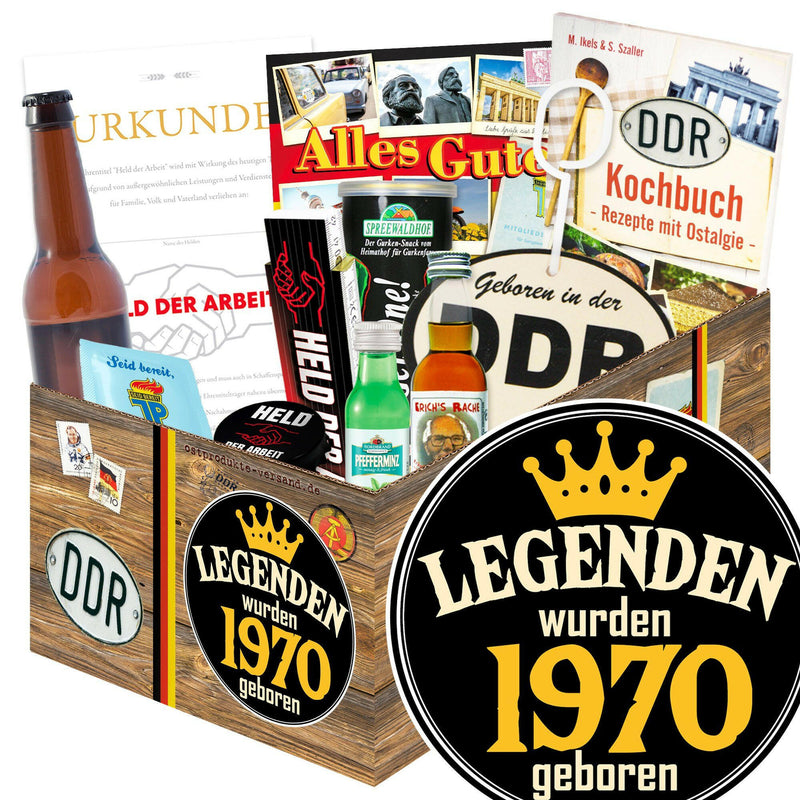 Legenden wurden 1970 geboren - Geschenkset Ostpaket "Männer Box" - Ossiladen I Ostprodukte Versand