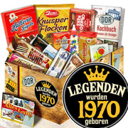 Legenden wurden 1970 geboren - Süßigkeiten Set DDR L - Ossiladen I Ostprodukte Versand
