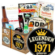 Legenden wurden 1971 geboren - Geschenkset Ostpaket "Männer Box" - Ossiladen I Ostprodukte Versand