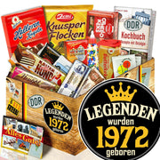 Legenden wurden 1972 geboren - Süßigkeiten Set DDR L - Ossiladen I Ostprodukte Versand