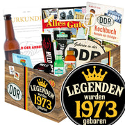 Legenden wurden 1973 geboren - Geschenkset Ostpaket "Männer Box" - Ossiladen I Ostprodukte Versand