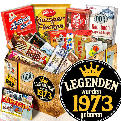 Legenden wurden 1973 geboren - Süßigkeiten Set DDR L - Ossiladen I Ostprodukte Versand