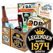 Legenden wurden 1974 geboren - Geschenkset Ostpaket "Männer Box" - Ossiladen I Ostprodukte Versand