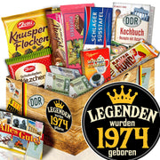 Legenden wurden 1974 geboren - Geschenkset Ostpaket "Schokoladenbox M" - Ossiladen I Ostprodukte Versand