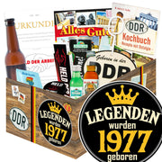 Legenden wurden 1977 geboren - Geschenkset Ostpaket "Männer Box" - Ossiladen I Ostprodukte Versand