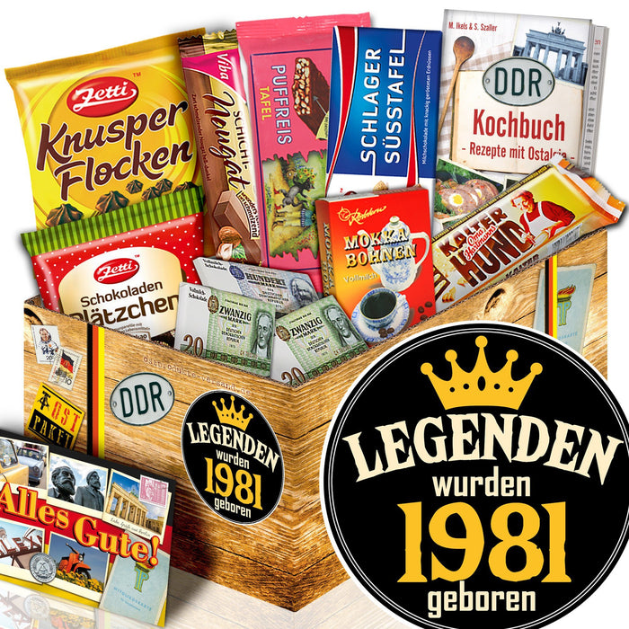Legenden wurden 1981 geboren - Geschenkset Ostpaket "Schokoladenbox M" - Ossiladen I Ostprodukte Versand