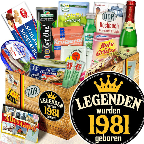 Legenden wurden 1981 geboren - Spezialitäten Set M - Ossiladen I Ostprodukte Versand