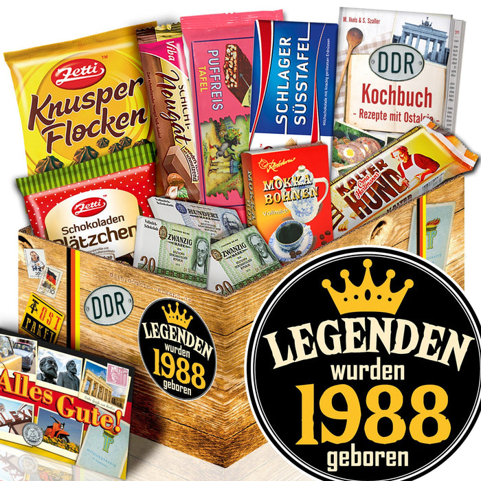 Legenden wurden 1988 geboren - Geschenkset Ostpaket "Schokoladenbox M" - Ossiladen I Ostprodukte Versand