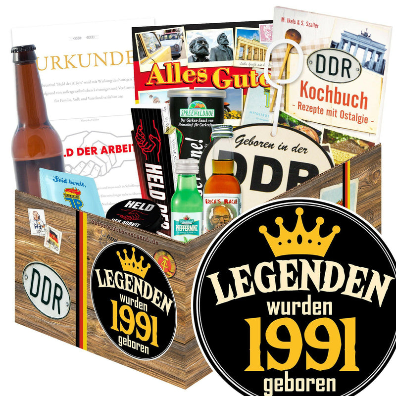 Legenden wurden 1991 geboren - Geschenkset Ostpaket "Männer Box" - Ossiladen I Ostprodukte Versand