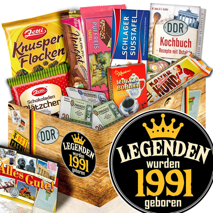 Legenden wurden 1991 geboren - Geschenkset Ostpaket "Schokoladenbox M" - Ossiladen I Ostprodukte Versand
