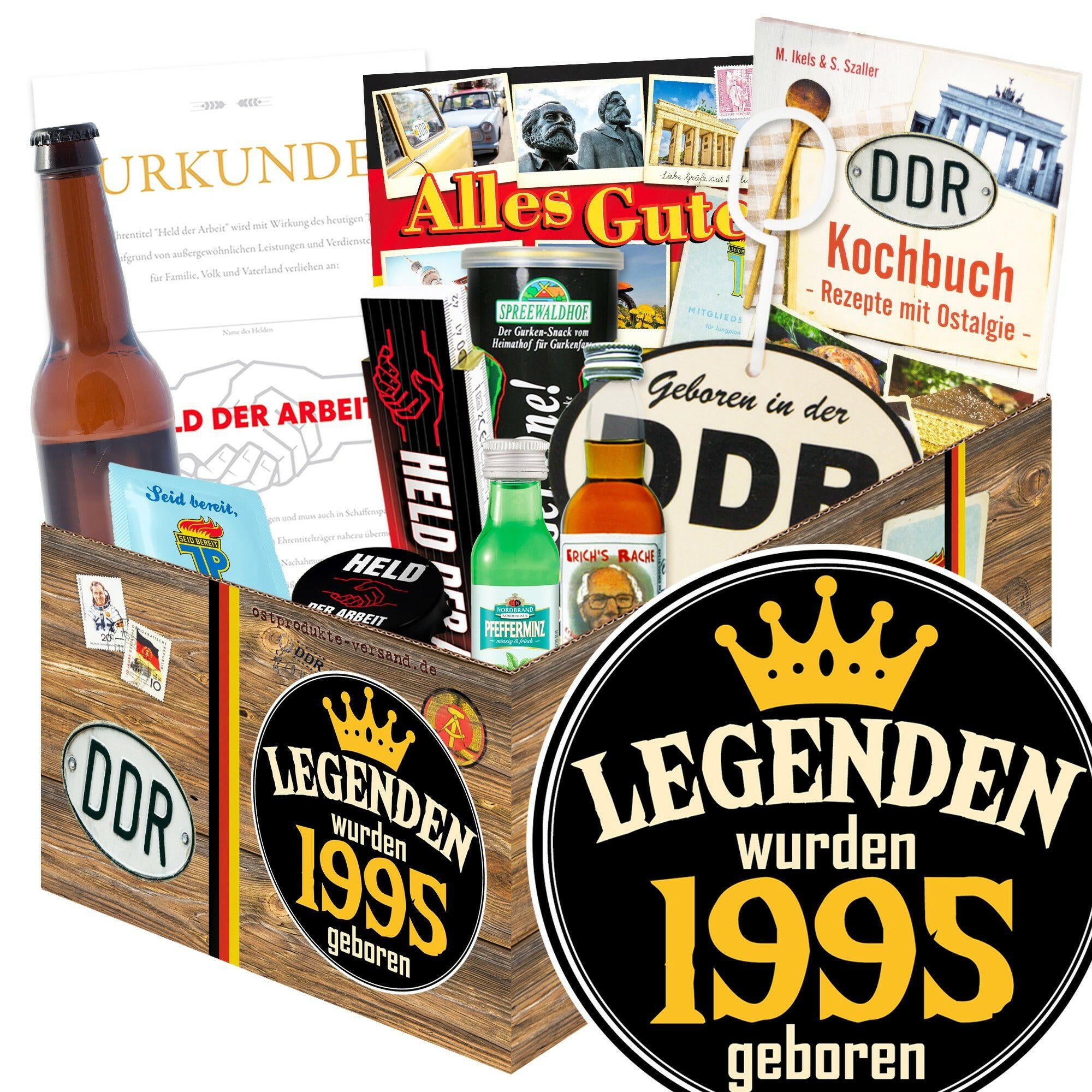 Legenden wurden 1995 geboren - Geschenkset Ostpaket "Männer Box" - Ossiladen I Ostprodukte Versand