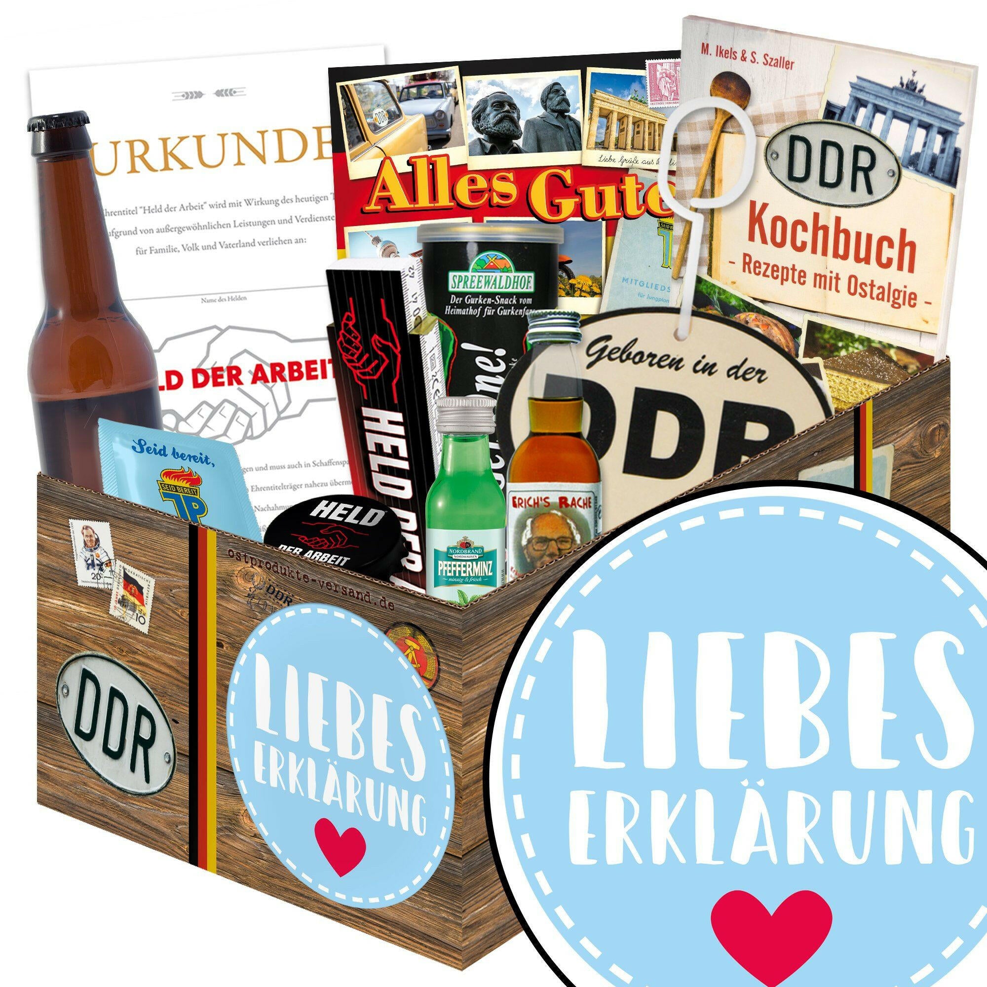 Liebeserklärung - Geschenkset Ostpaket "Männer Box" - Ossiladen I Ostprodukte Versand