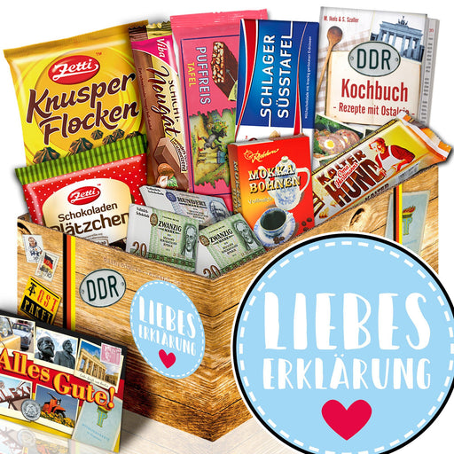Liebeserklärung - Geschenkset Ostpaket "Schokoladenbox M" - Ossiladen I Ostprodukte Versand