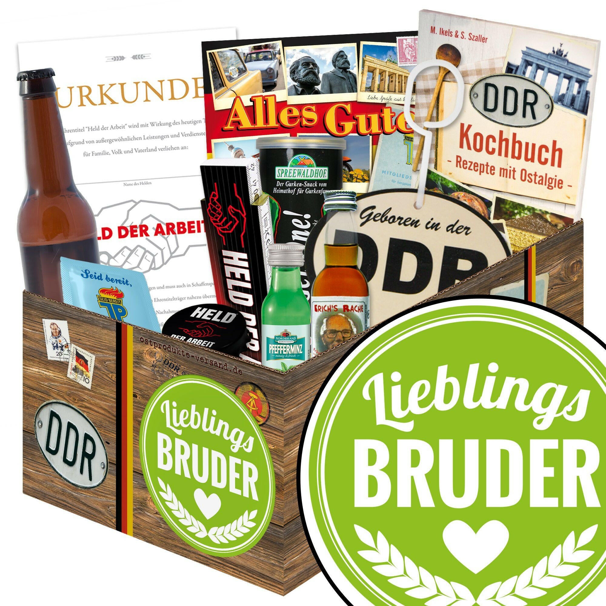 Lieblings Bruder - Geschenkset Ostpaket "Männer Box" - Ossiladen I Ostprodukte Versand