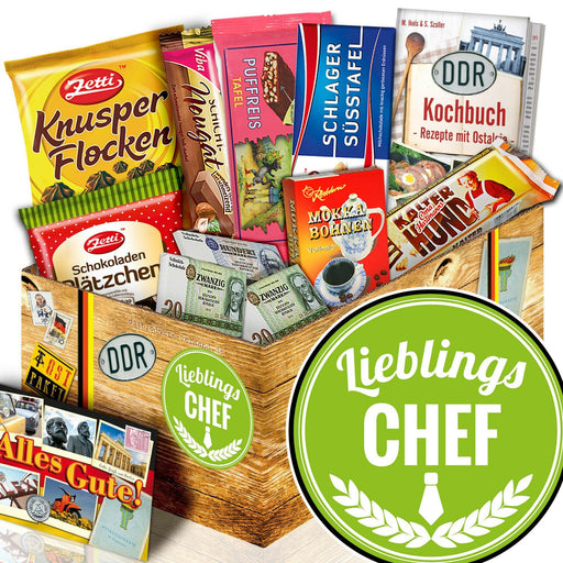 Lieblings Chef - Geschenkset Ostpaket "Schokoladenbox M" - Ossiladen I Ostprodukte Versand