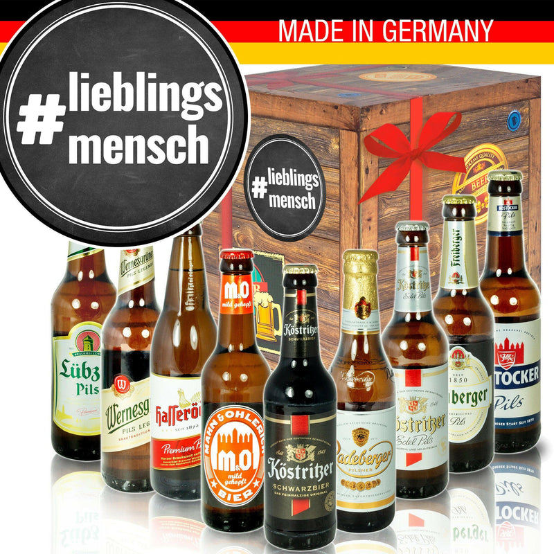 #lieblingsmensch - Geschenkbox "Ostbiere" 9er Set - Ossiladen I Ostprodukte Versand