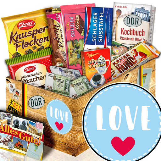 Love - Geschenkset Ostpaket "Schokoladenbox M" - Ossiladen I Ostprodukte Versand