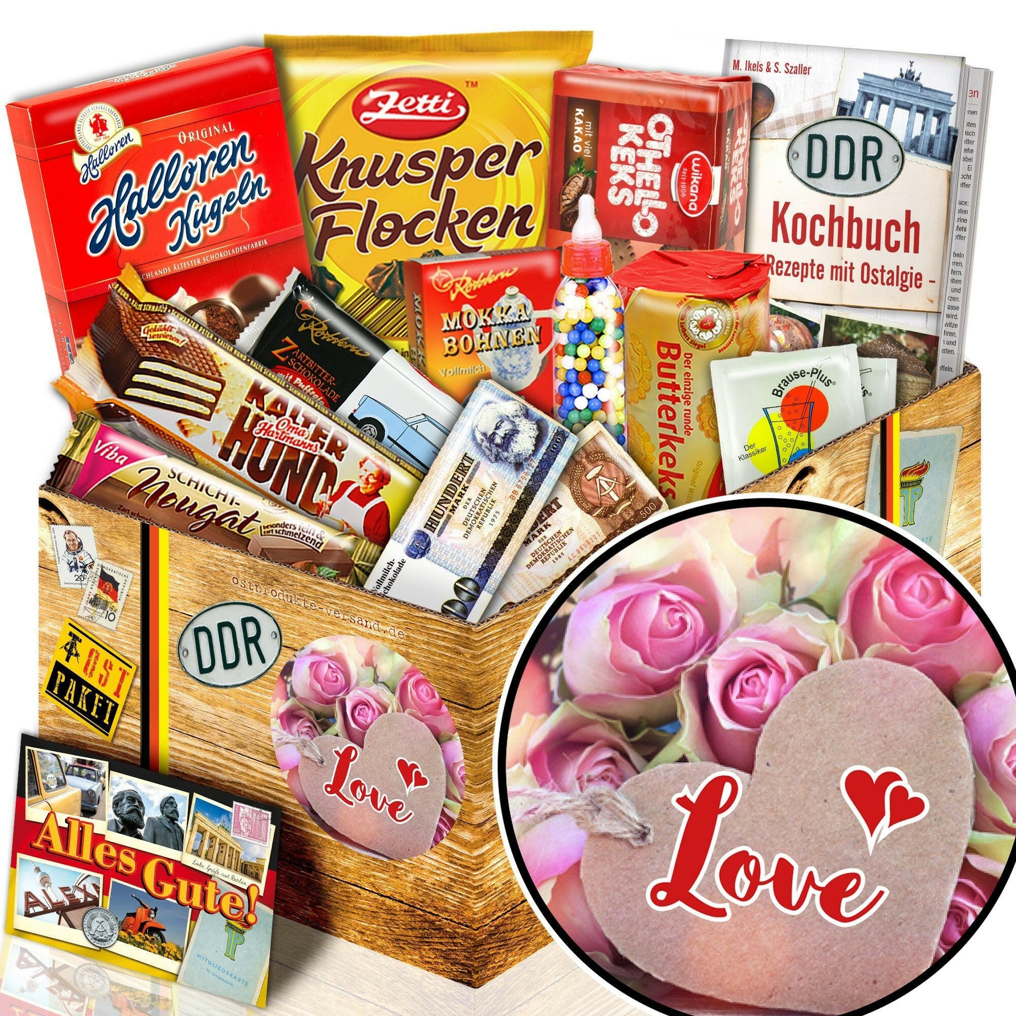 LOVE - Süßigkeiten Set DDR L - Ossiladen I Ostprodukte Versand