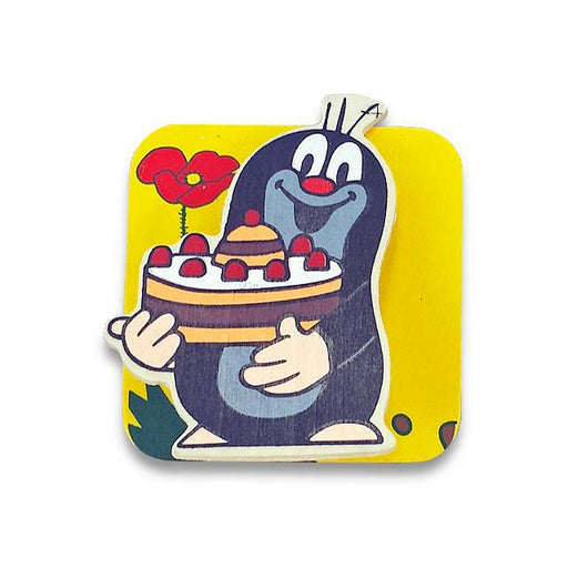 Magnethalter Clip gelb - Maulwurf