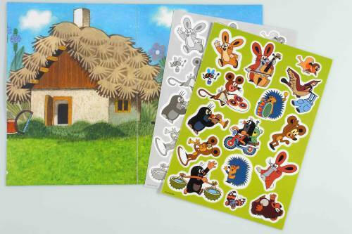 Make a scene Bilderbuch mit Klebefolien - Maulwurf