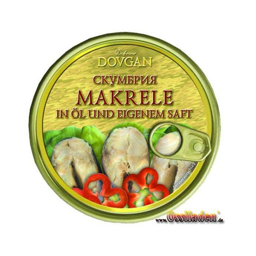 Makrele in Öl und eigenem Saft (Dovgan)