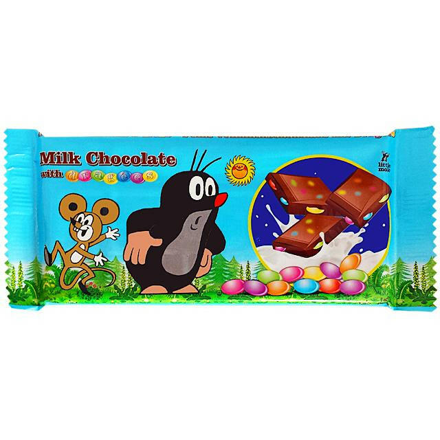 Maulwurf Schokolade mit Schokolinsen