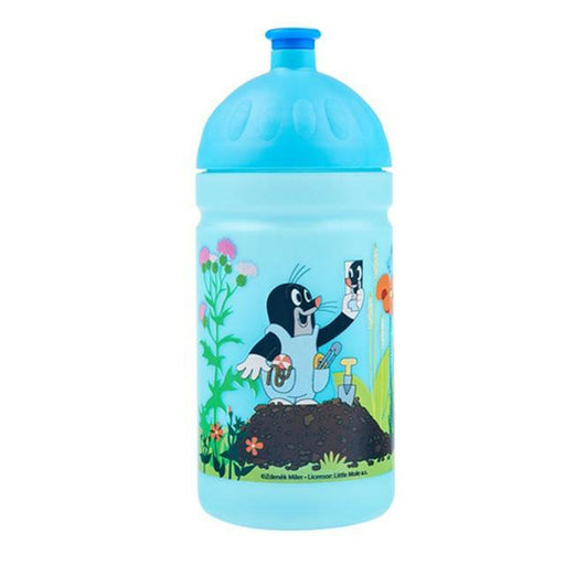 Maulwurf Trinkflasche blau