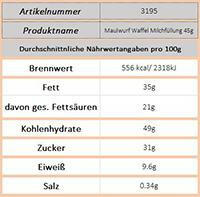Maulwurf Waffel Milchfüllung 45g - Ossiladen I Ostprodukte Versand
