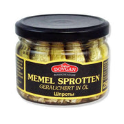 Memel Sprotten, geräuchert in Öl 180g