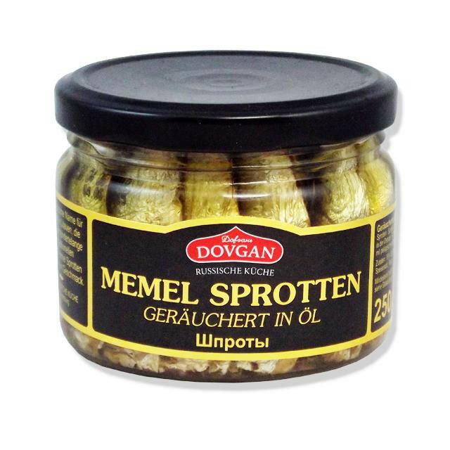 Memel Sprotten, geräuchert in Öl 180g