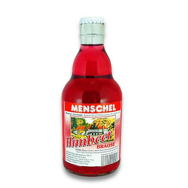 Menschel - Himbeer Brause 0,33L - Ossiladen I Ostprodukte Versand
