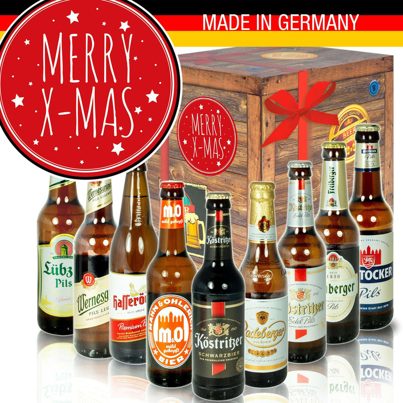 Merry X - Geschenkbox "Ostbiere" 9er Set - Ossiladen I Ostprodukte Versand