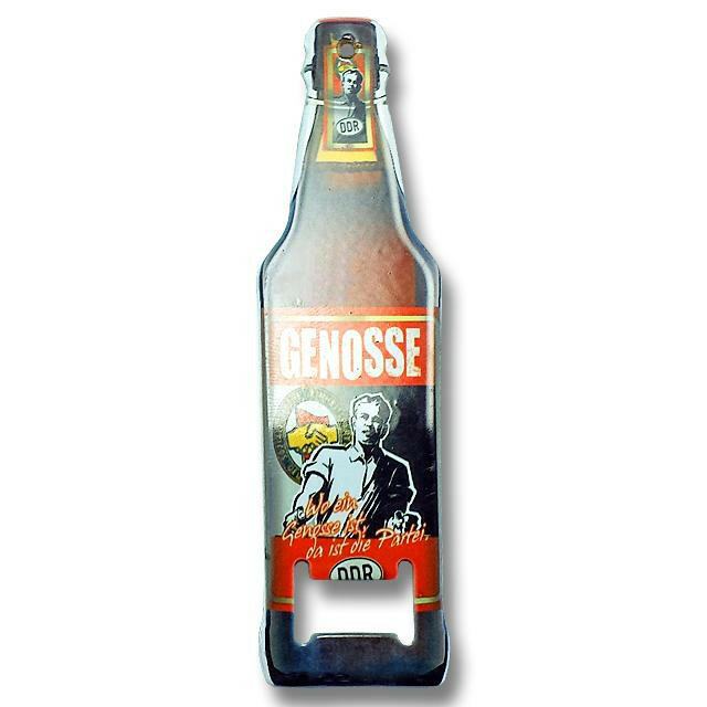 "Metallflaschenöffner "Genosse"