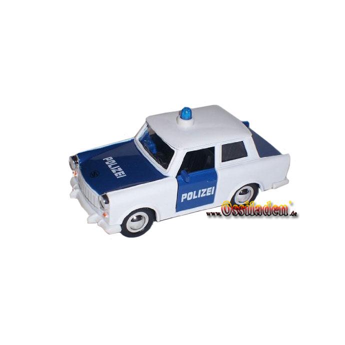 Modellauto Trabant - Polizei blau