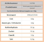 Moloko gezuckerte Kaffeesahne - Karamell - Ossiladen I Ostprodukte Versand