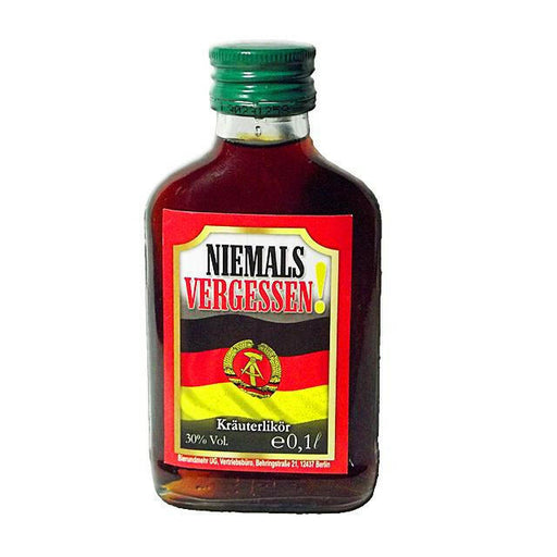 Niemals vergessen! Flachmann 0.1L