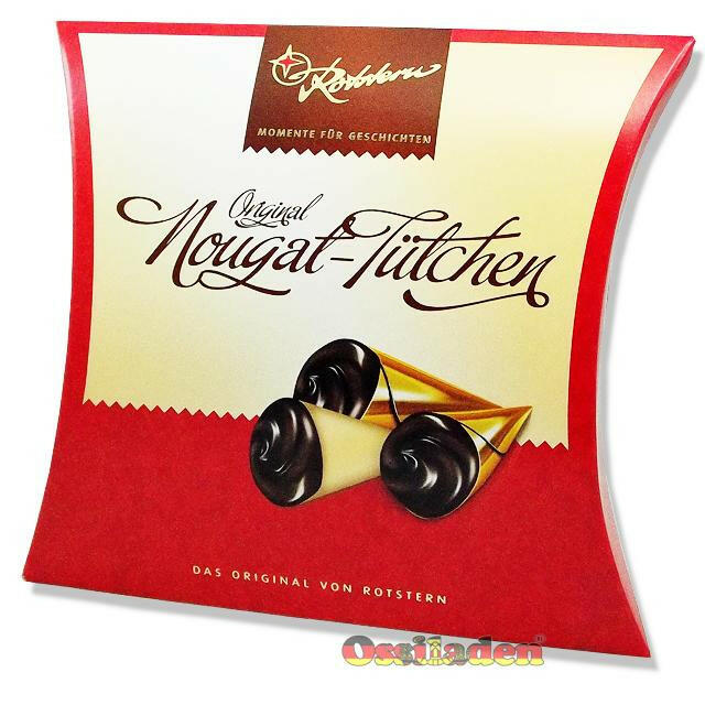 Nougat - Tütchen 100g - Schachtel ( Rotstern )