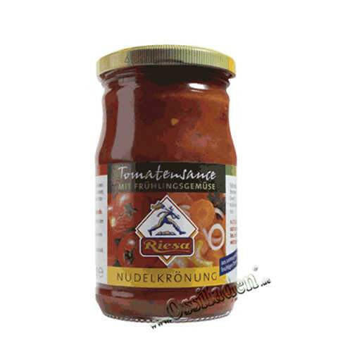 Nudelkrönung - Tomatensauce mit Frühlingsgemüse (Riesaer)