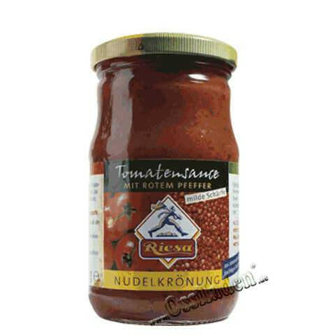 Nudelkrönung, Tomatensoße mit rotem Pfeffer, mild (Riesaer)