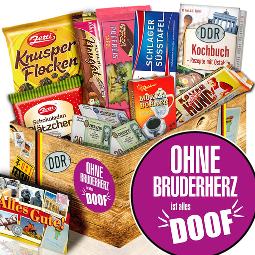 Ohne Bruderherz - Geschenkset Ostpaket "Schokoladenbox M" - Ossiladen I Ostprodukte Versand