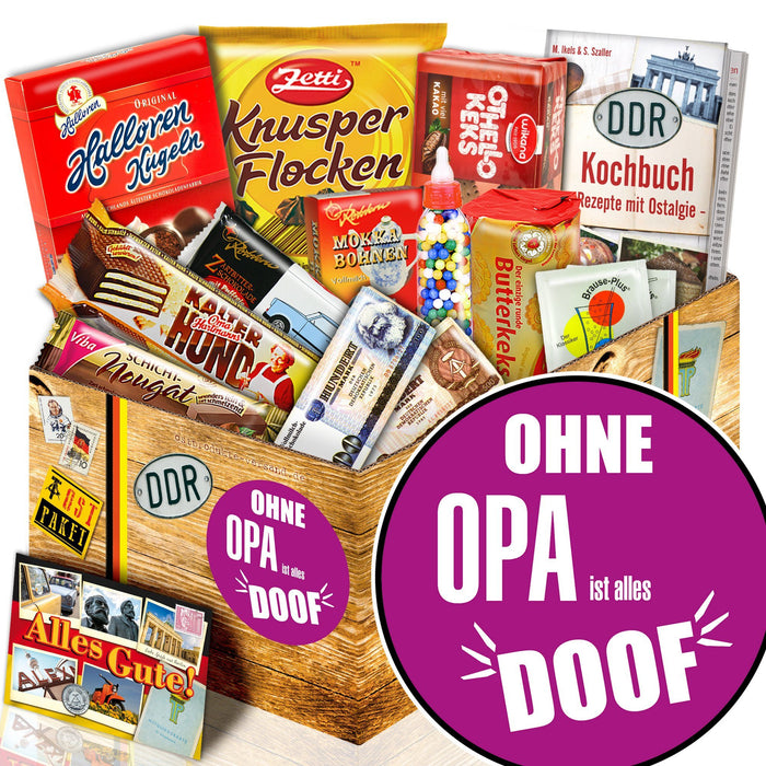Ohne Opa ist alles doof - Süßigkeiten Set DDR L - Ossiladen I Ostprodukte Versand