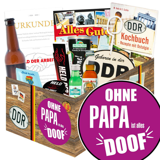 Ohne Papa ist alles doof - Geschenkset Ostpaket "Männer Box" - Ossiladen I Ostprodukte Versand