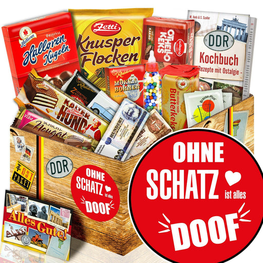 Ohne Schatz ist alles doof - Süßigkeiten Set DDR L - Ossiladen I Ostprodukte Versand