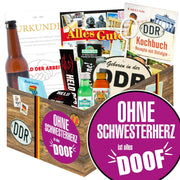 Ohne Schwesterherz - Geschenkset Ostpaket "Männer Box" - Ossiladen I Ostprodukte Versand