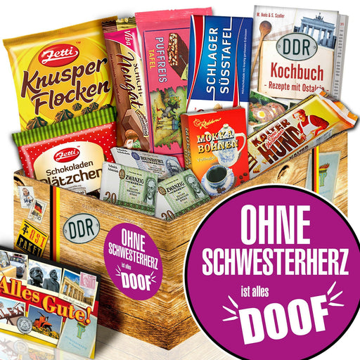Ohne Schwesterherz - Geschenkset Ostpaket "Schokoladenbox M" - Ossiladen I Ostprodukte Versand