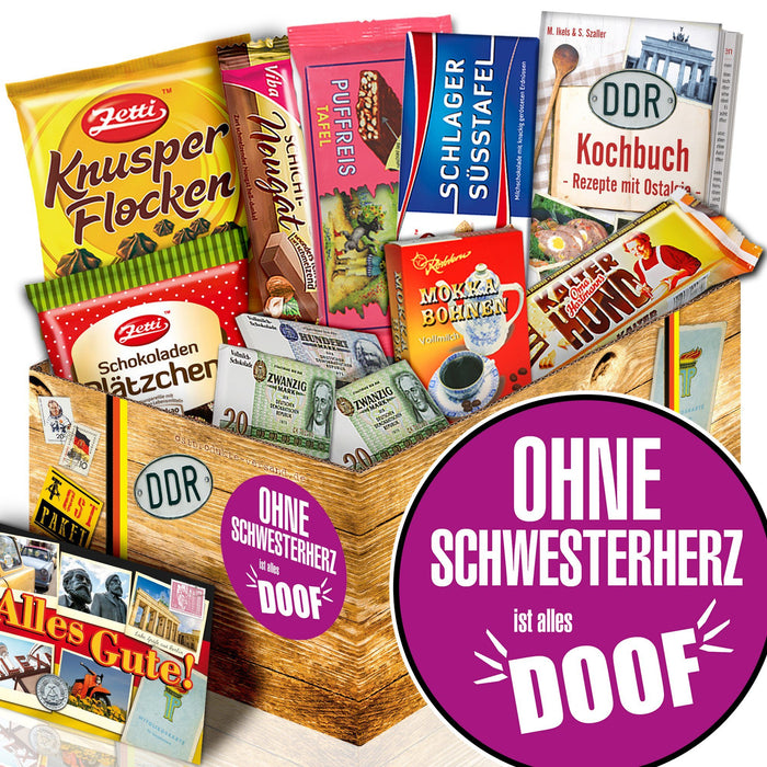 Ohne Schwesterherz - Geschenkset Ostpaket "Schokoladenbox M" - Ossiladen I Ostprodukte Versand