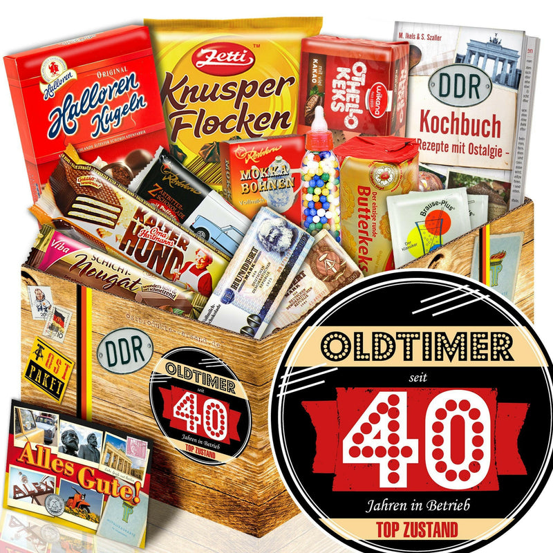 Oldtimer - seit 40 Jahren in Betrieb - Süßigkeiten Set DDR L - Ossiladen I Ostprodukte Versand