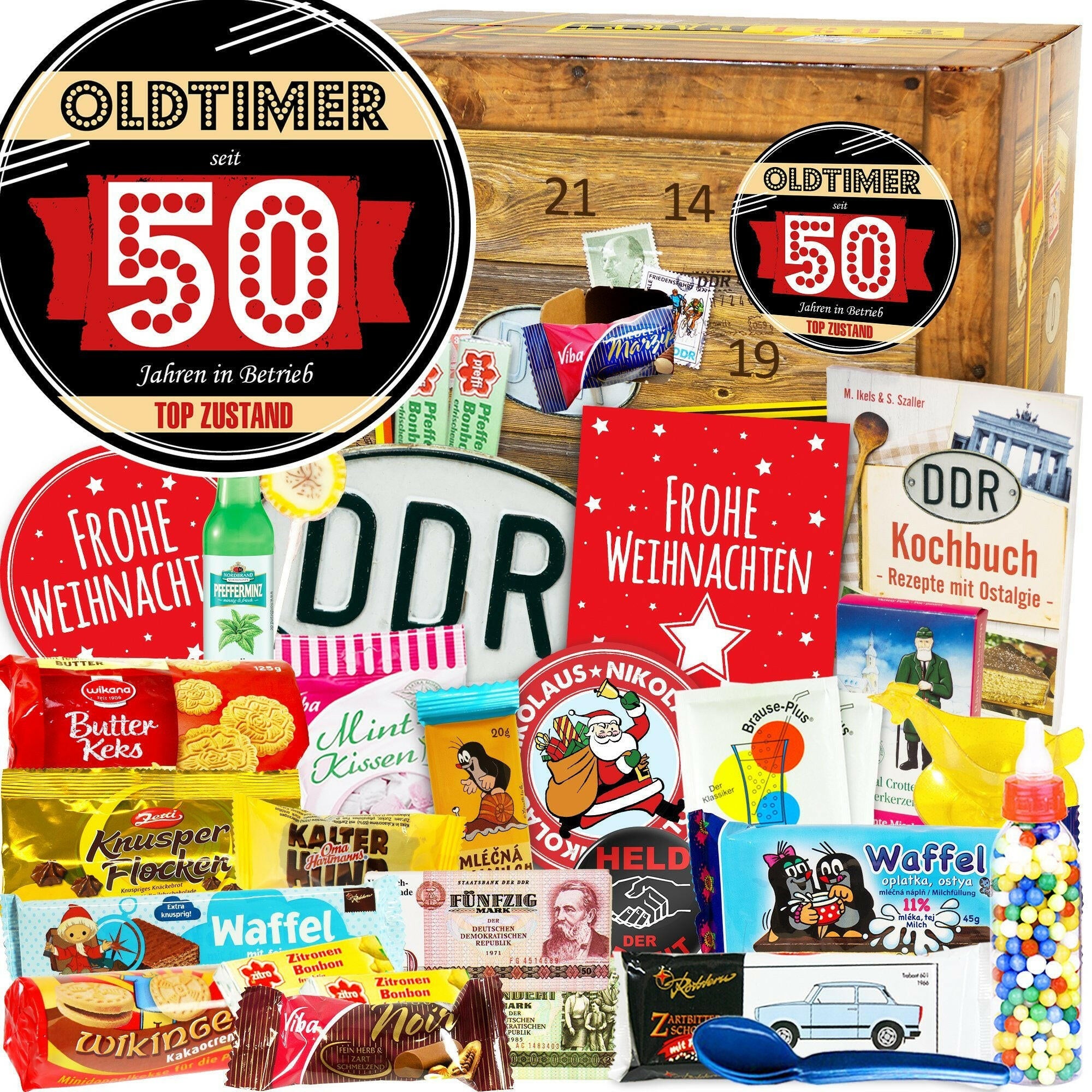 Oldtimer - seit 50 Jahren in Betrieb - DDR Adventskalender - Ossiladen I Ostprodukte Versand