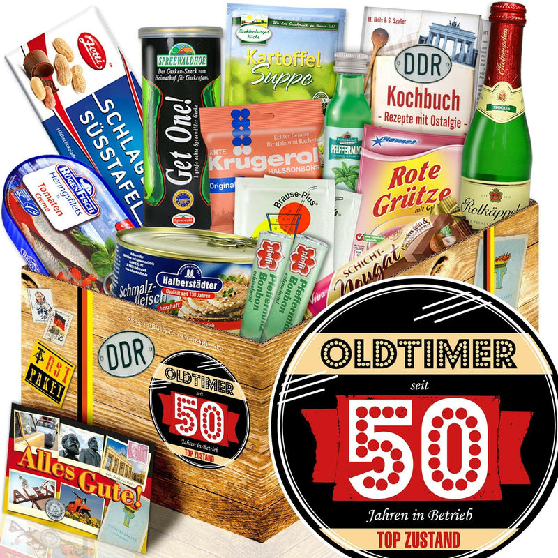 Oldtimer seit 50 Jahren in Betrieb - Spezialitäten Set M - Ossiladen I Ostprodukte Versand